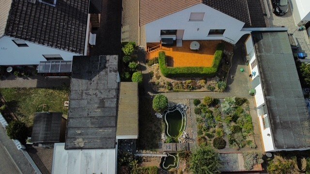 . Garten - Haus von oben